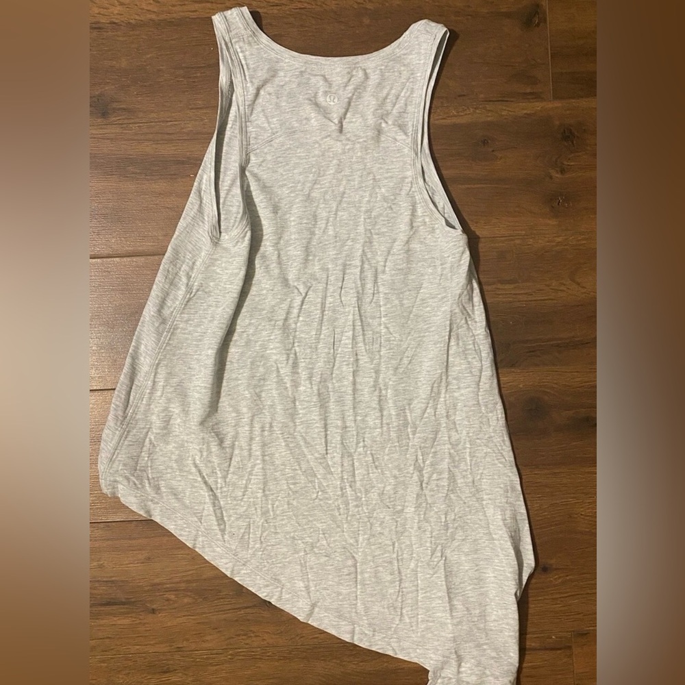 lululemon athletica Light Gray Racerback Tank Top